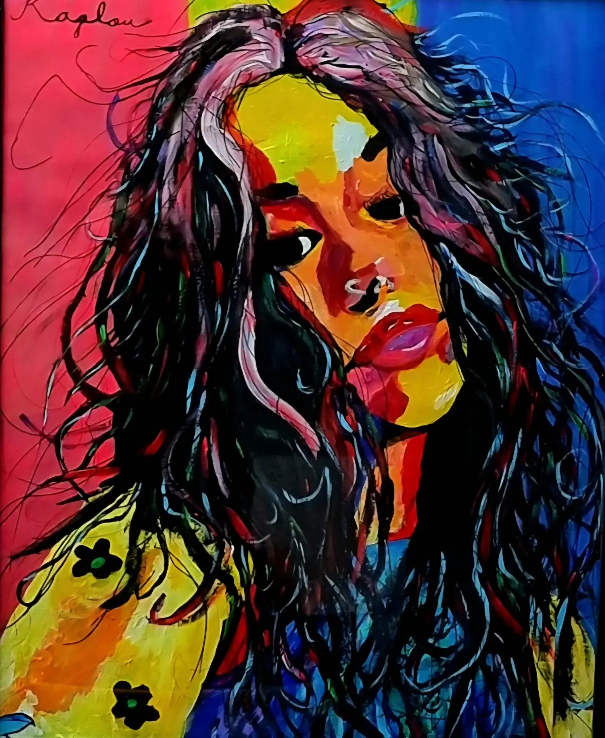 Célia, portrait peint